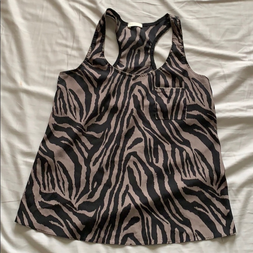Zebra print tank.